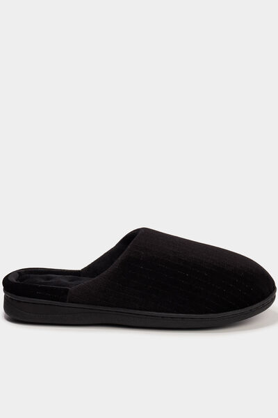Chaussons mules noir femme