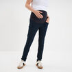 Jegging grossesse confort avec bandeau denim blue black femme maternité