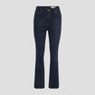 Jeans bootcut taille haute denim brut femme