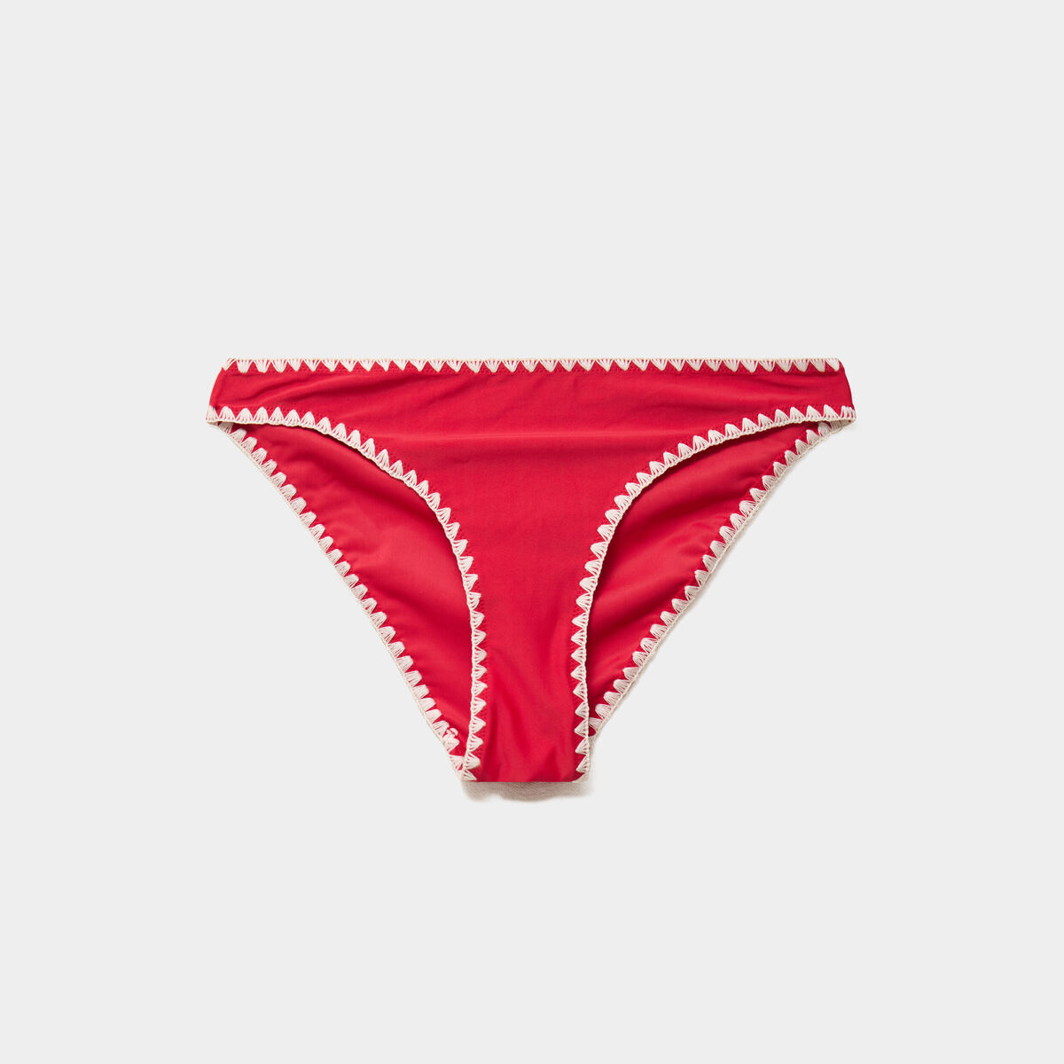 Bas de maillot de bain rouge femme