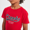 T-shirt manches courtes Creeks rouge garçon