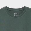 T-shirt en coton manches courtes vert fonc&eacute; gar&ccedil;on
