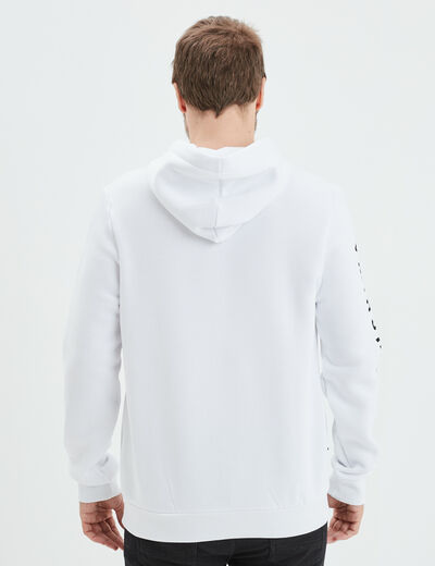Sweat à capuche hoodie Naruto Itachi blanc homme
