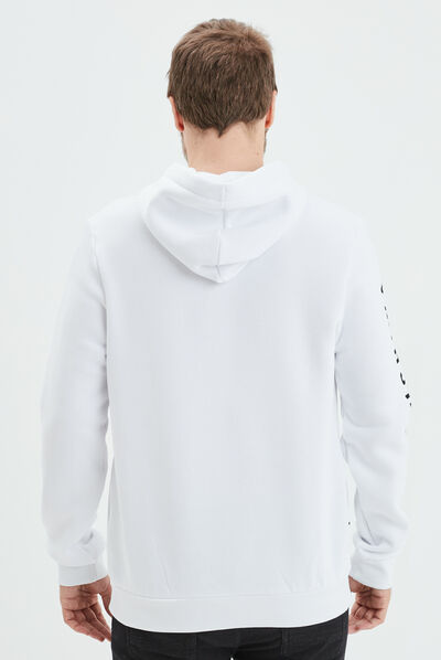 Sweat à capuche hoodie Naruto Itachi blanc homme