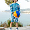 Short jogging droit Creeks bleu garçon