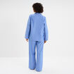 Ensemble pyjama 2 pi&egrave;ces coton bleu clair femme