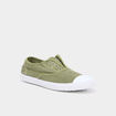 Tennis basses en toile enfilage facile vert kaki femme