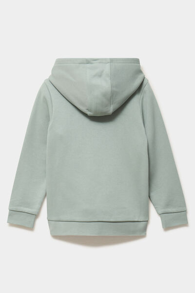 Sweat hoodie 1 poche Kappa vert clair gar&ccedil;on