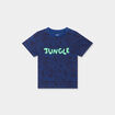 T-shirt col rond manches courtes coton bleu marine bébé garçon