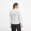 Sweat zipp&eacute; doublure effet sherpa gris femme