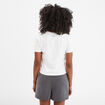 T-shirt cropped ajusté broderie Creeks blanc femme