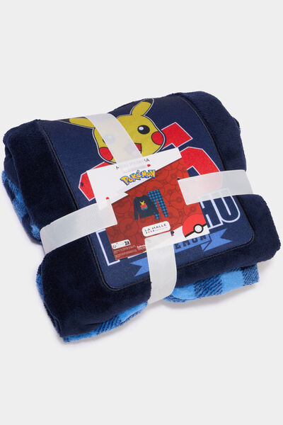 Ensemble pyjama t-shirt velours Pok&eacute;mon bleu marine gar&ccedil;on