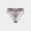 Tanga avec dentelle noir femme
