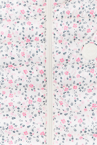 Doudoune sans manches col montant Creeks beige fille