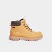 Boots crant&eacute;es zipp&eacute;es Trappeur jaune gar&ccedil;on