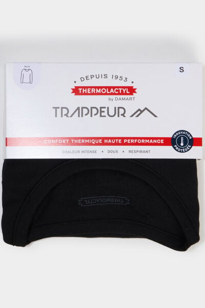 T-shirt thermique Damart x Trappeur noir homme