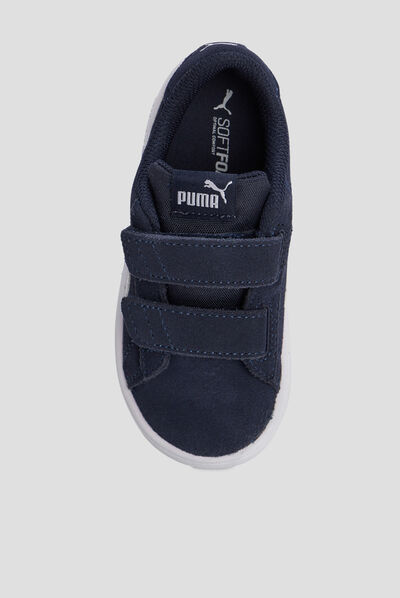 Tennis à scratchs Smash V2 SD Puma bleu marine garçon