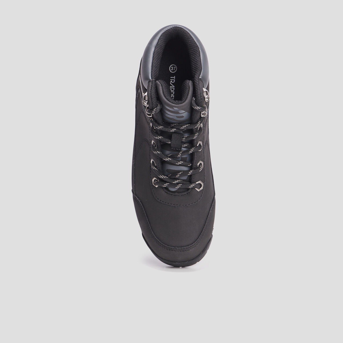 Bottines zip lacets Trappeur Babino noir gar&ccedil;on