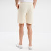 Short de jogging en molleton ecru homme