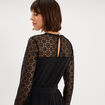 Combinaison pantalon avec dentelle noir femme