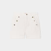Short en jean poches à pont ivoire femme