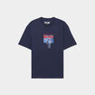 T-shirt manches courtes coton Goldorak bleu marine homme