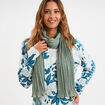 Foulard aspect froissé vert femme
