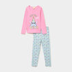 Ensemble pyjama 2 pi&egrave;ces coton Stitch rose fille