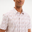 Chemise manches courtes coton ecru homme