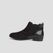 Bottines chelsea avec boucles noir femme