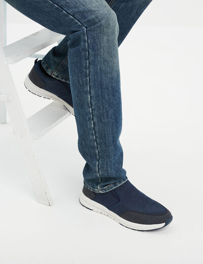 Loafer effet similicuir bleu marine homme