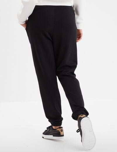 Pantalon de jogging loose noir femme