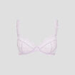 Soutien-gorge corbeille sans coque parme femme