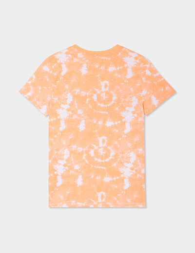 T-shirt manches courtes coton orange clair garçon