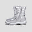 Bottes de neige métallisées gris argent fille