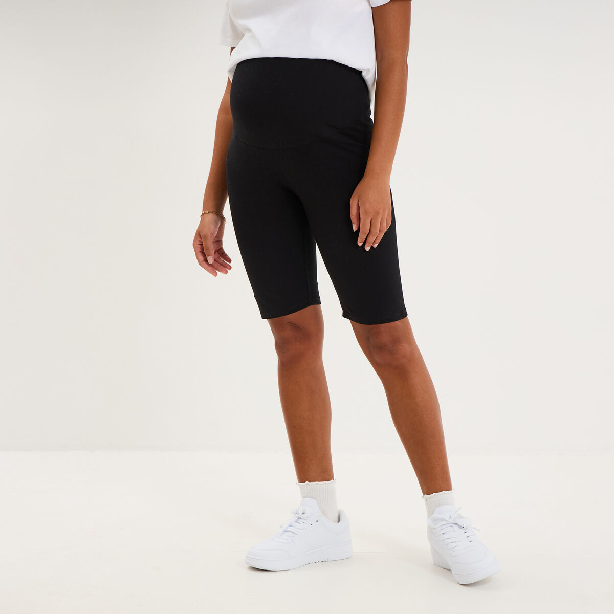Short cycliste grossesse noir femme maternit&eacute;