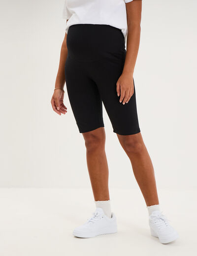 Short cycliste grossesse noir femme maternit&eacute;