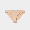 Culotte microfibre sans coutures beige femme