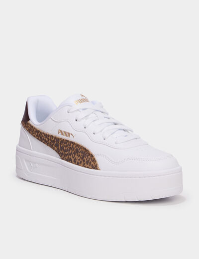Baskets &agrave; lacets Puma Lally Skye marron femme