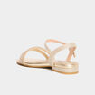 Sandales de c&eacute;r&eacute;monie avec strass jaune or fille