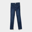 Jeans slim taille haute 5 poches bleu femme