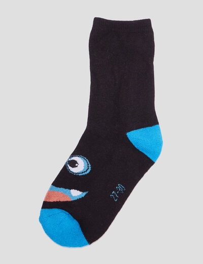 Lot 5 paires chaussettes coton noir garçon