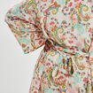 Veste kimono cintré manches longues ecru femme grande taille