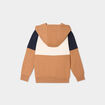 Sweat à capuche zippé Creeks camel garçon