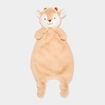 Doudou animal fausse fourrure marron clair b&eacute;b&eacute;