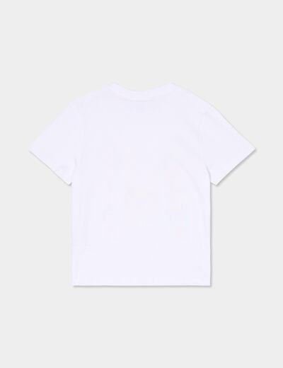 T-shirt manches courtes Pokémon Pikachu blanc fille