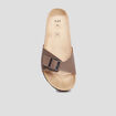 Mules avec boucles taupe homme