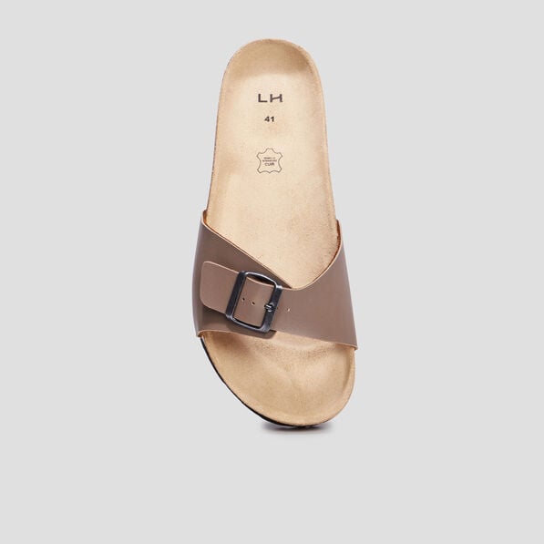 mules avec boucles taupe homme Mules avec boucles taupe homme