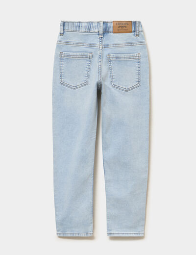 Jeans jogger droit denim triple stone gar&ccedil;on