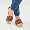Mules détails cordes couleur or femme